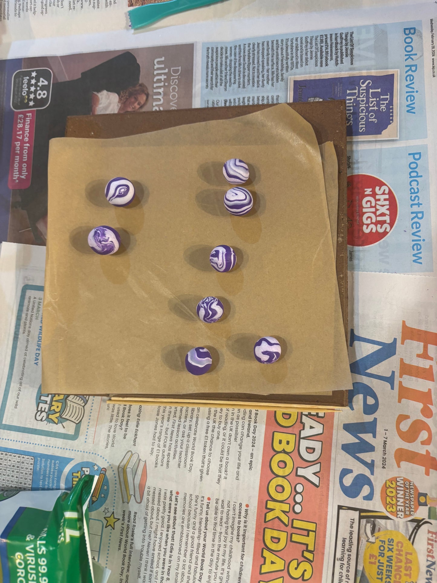 2 week course Restringing, Fimo,