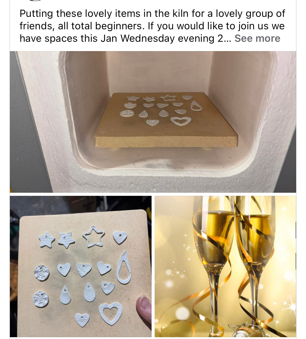 2 part Clay Making Jewellery Pieces, Fire in a kiln with fizz
