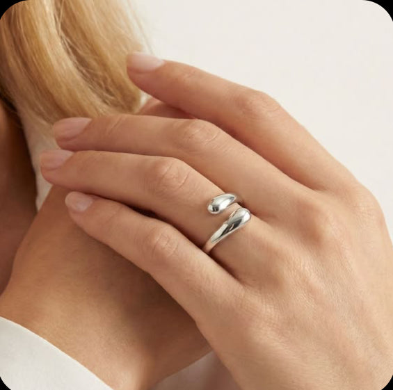 Sterling Silver adjustable Wrapped ring