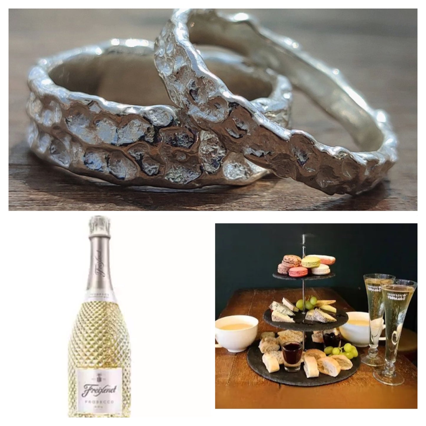 💕Afternoon Tea Treat for 2 Option with Silver Workshop Over 2 Weekends in March, 1st and 22nd Silver Clay ring or Pendant and Earrings FREE Prosecco In Garstang 💕