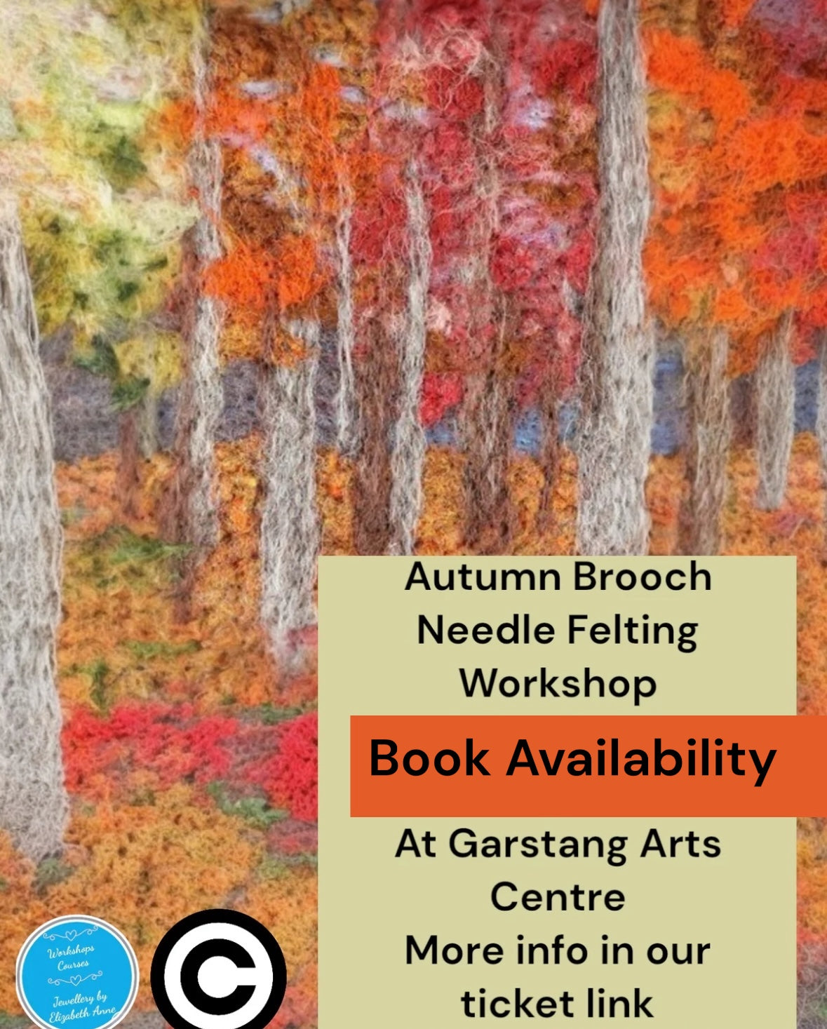 Autumn needle felting additional workshop. With other extra dates