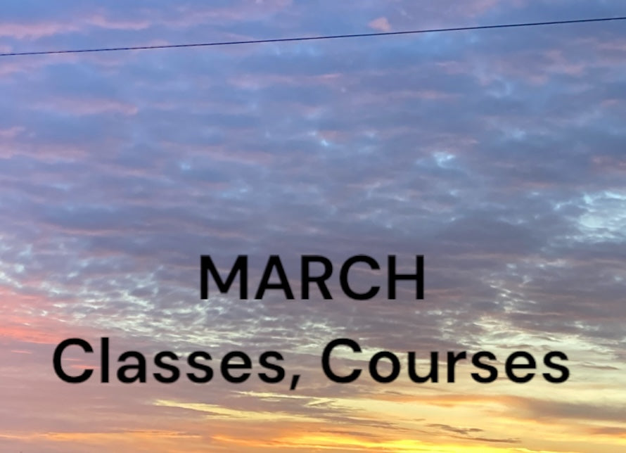 MARCH CLASSES, COUSRS