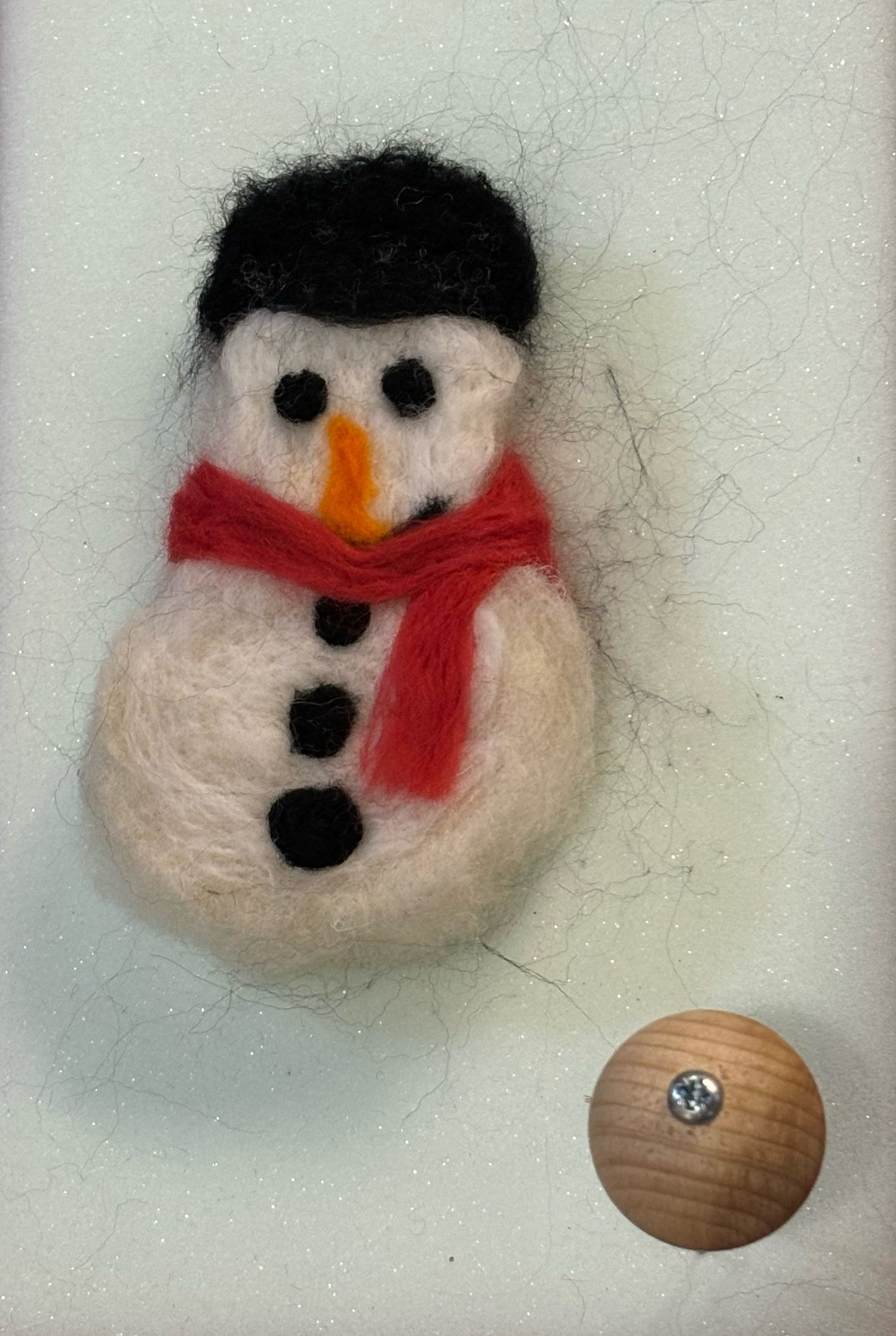 Felting xmas fun with Robin and penguin just to say hello to you
