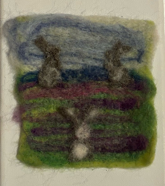 Rabbit on Heather Field Kit