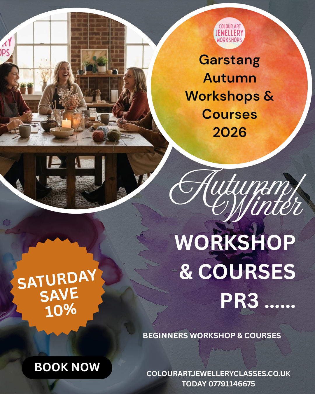 Saturday Autumn / Winter Art & Craft Workshops and Courses