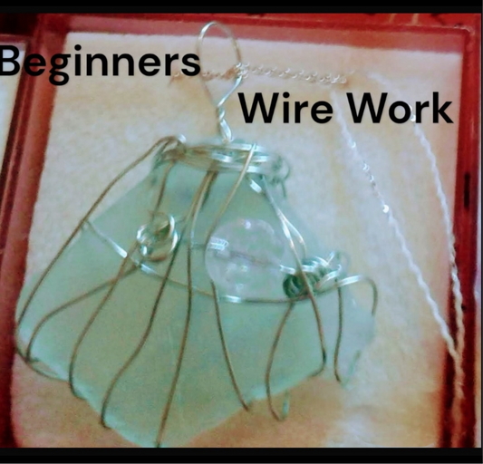 Beginners Local Lancashire Beach Sea Glass Wire Workshop