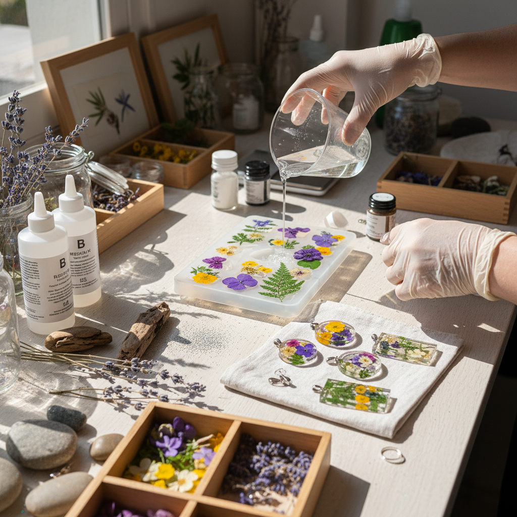 Botanical Resin Jewellery Workshop - Book Your Session