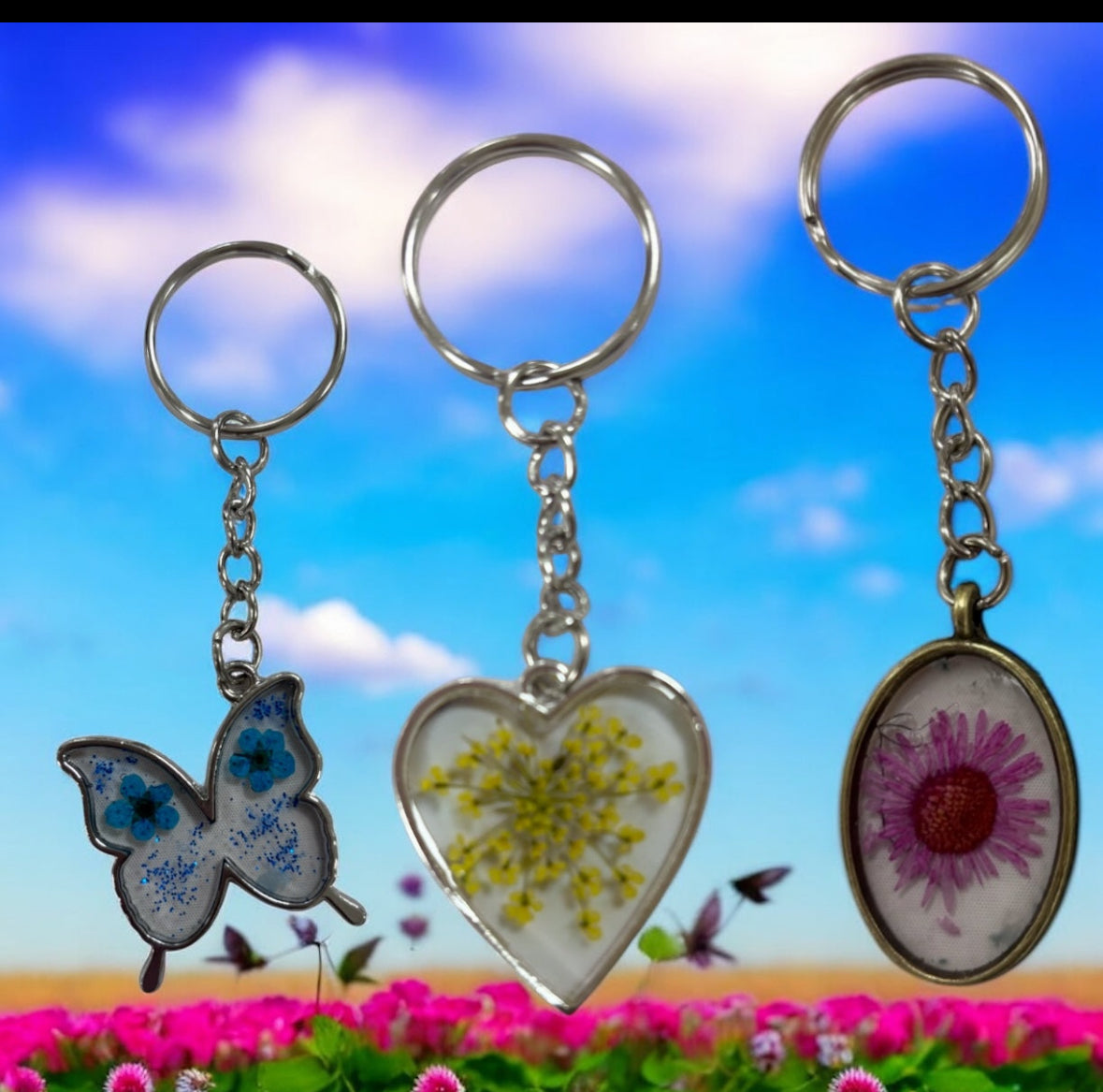 Botanical Floral Art in Resin to wear