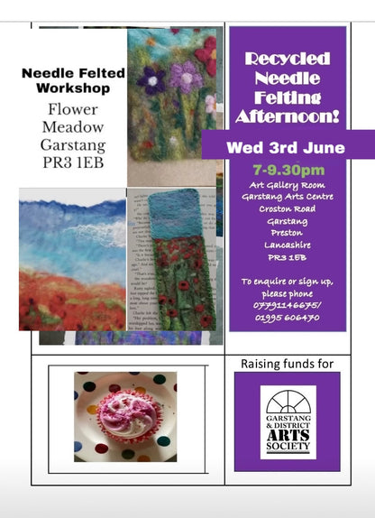 Summer Flower Meadow Felting Workshops Based on Monets Garden Garstang PR31EB Other days & dates