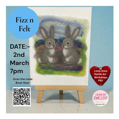 Felt n Fizz Needle Felt Spring Bunnies by Lizzie Anne Dates