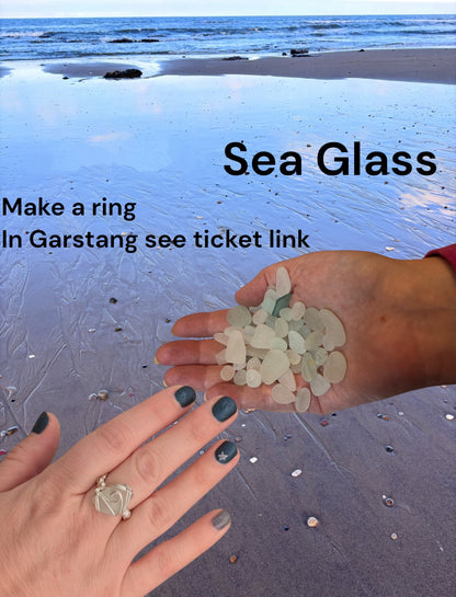 Choose your Date & Time Beginners Local Lancashire Beach Sea Glass Wire Workshop- DAYS & EVENINGS