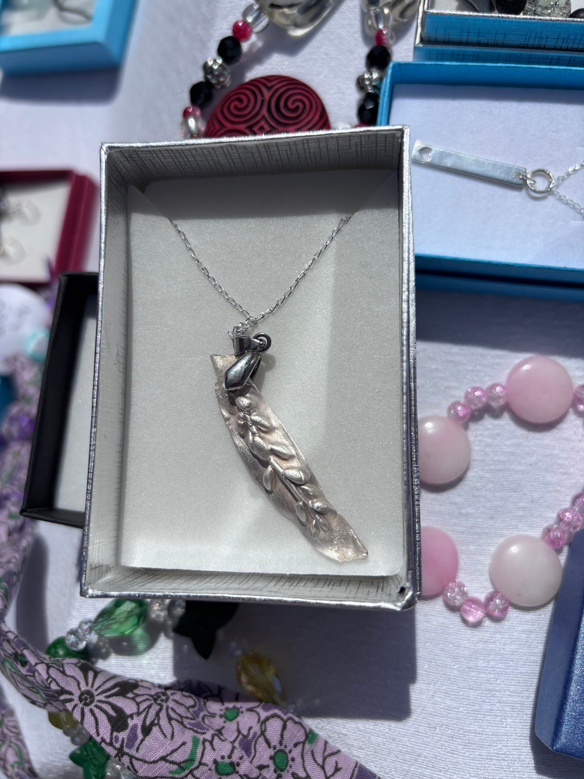 Fine Silver on Sterling silver Chain in a Gift Box