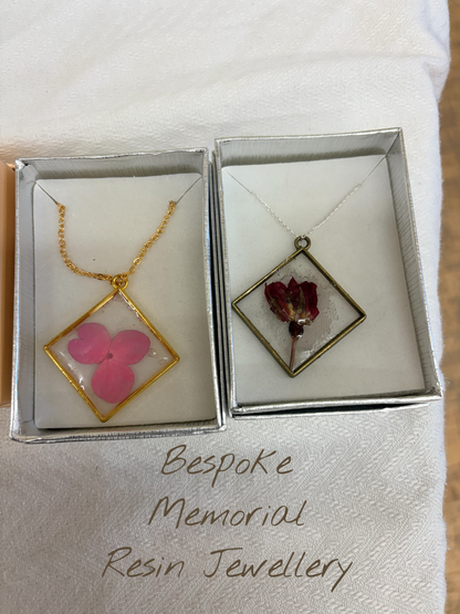 Ashes Resin Jewellery commissions Bespoke