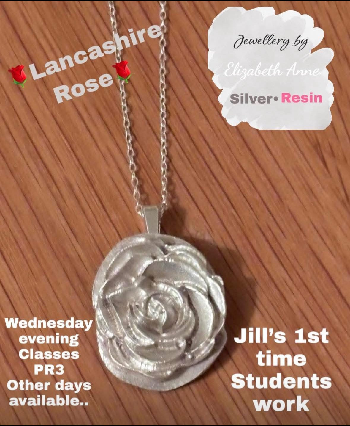 Fizz n Silver Clay Rose & Nature Garstang Workshop Choose your Date & Time