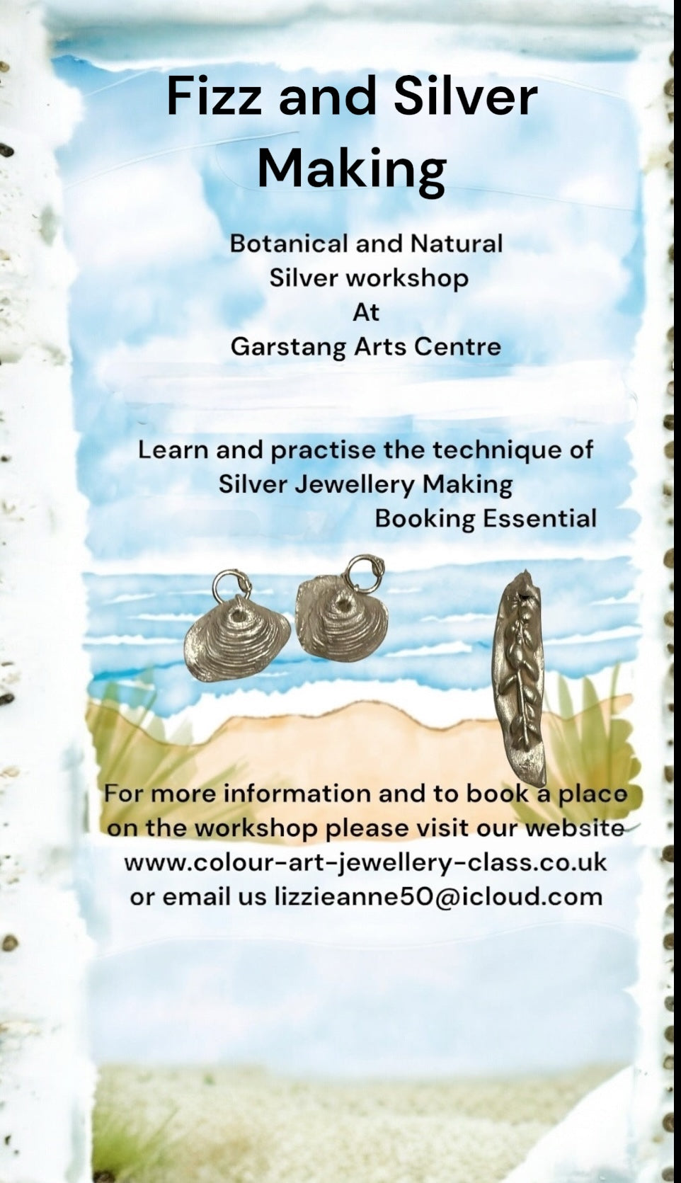 Fizz and Silver Making New SaturdayClasses New Course Botanical and Nature Silver Workshop Garstang