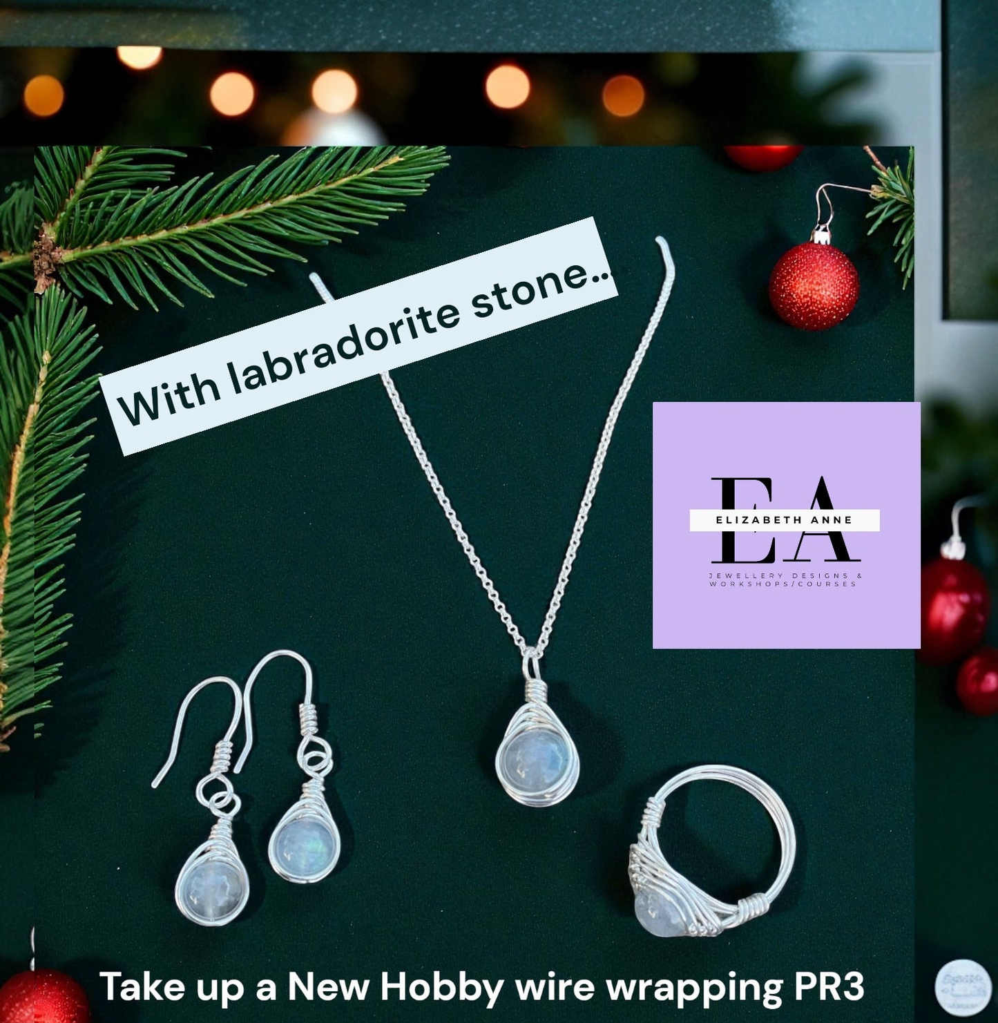 🩶Silver Wire wrapping Gemstones & Seaglass Workshop @ Garstang