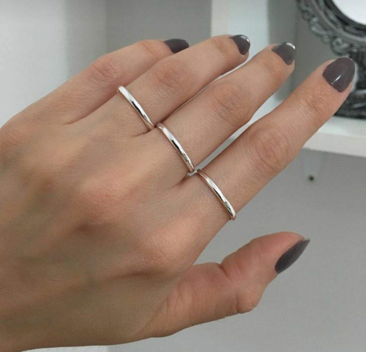 Make a Silver Skinny Stacking Ring