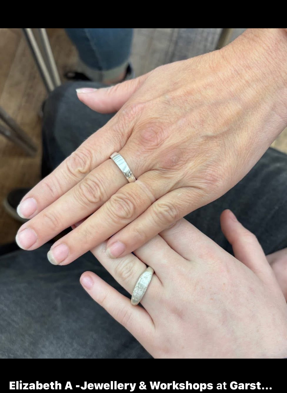 Choose make a silver or sea glass or a Silver Skinny Stacking Ring in the evening Garstang Arts Centre PR3
