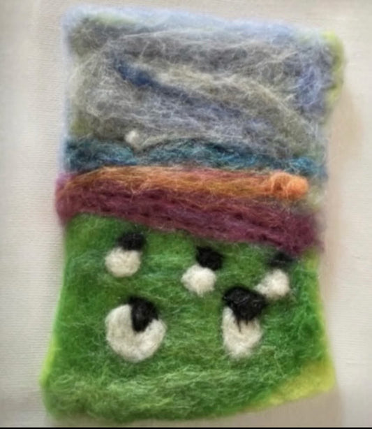 Painting with fibres felting landscapes social evening everyone welcome Garstang PR3