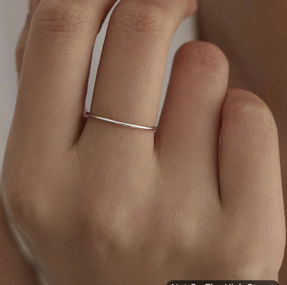 Finished Silver Stacking Skinny Rings, Garstang PR3