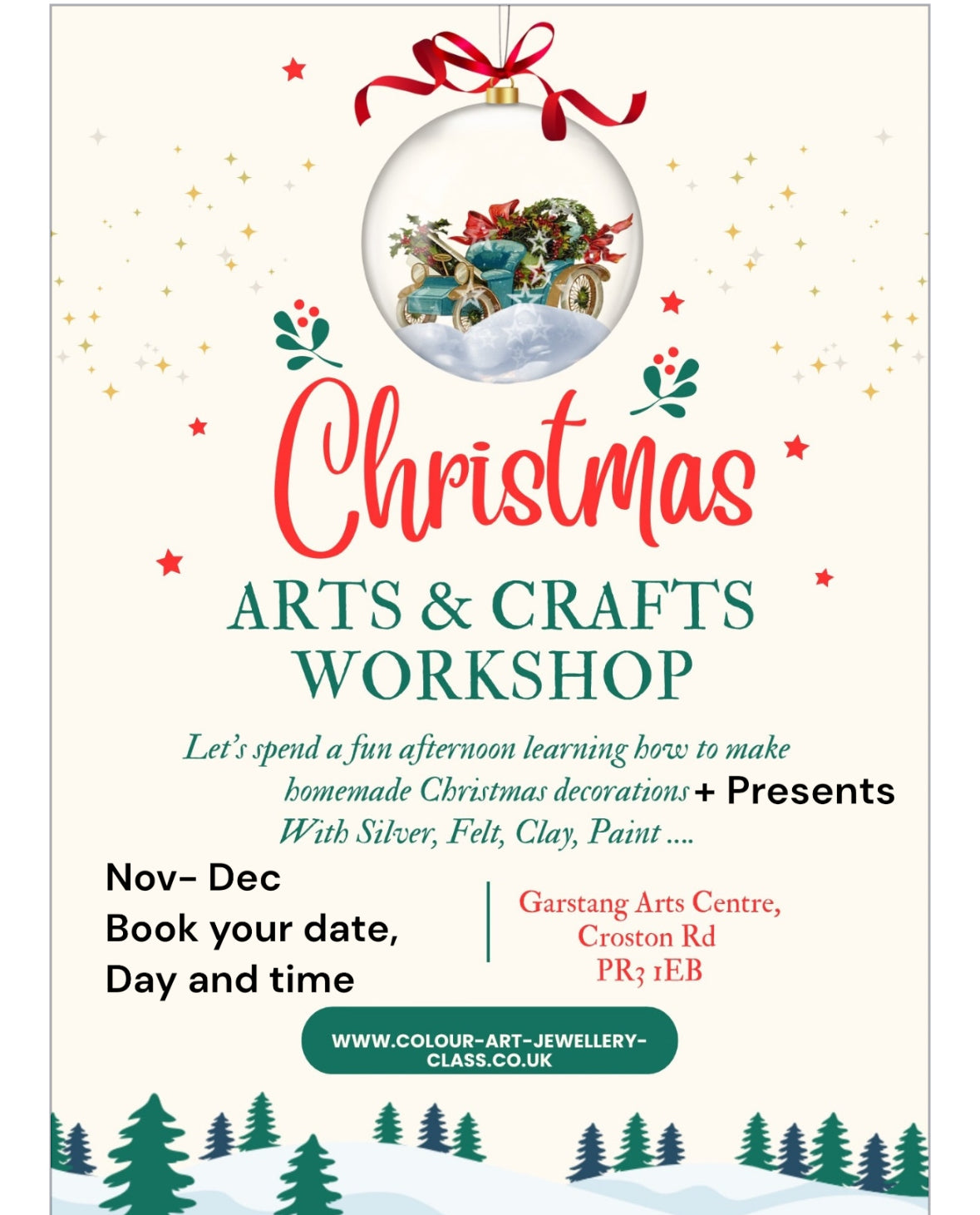 Christmas extravaganza Choose your day date and time in the link calendar