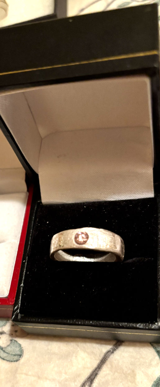 🌸Chunky silver ring with stone Course BOOK NOW