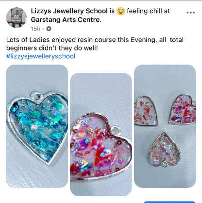 FREE prosecco, Silver and Resin Beginners Classi in