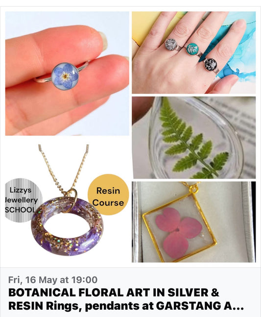 Friday Evening 7-9pm Silver & Resin Course Spring 2025 see info