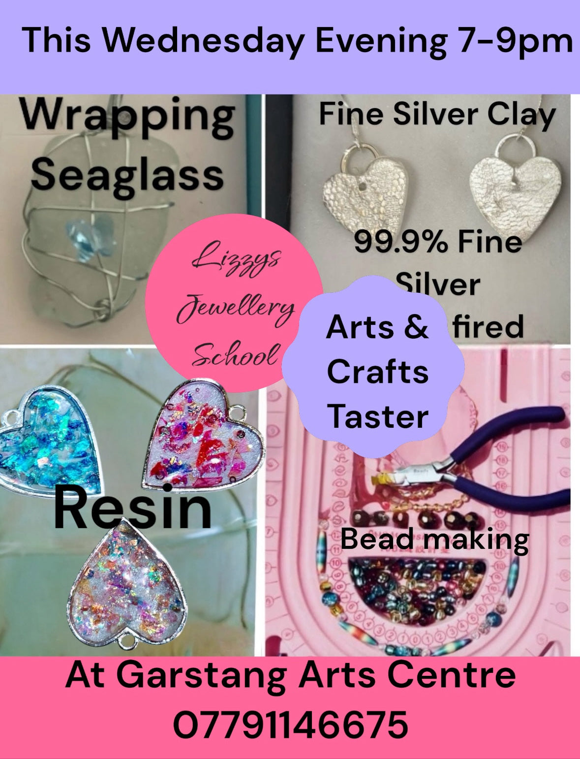Arts and Crafts Taster at Garstang Arts Centre with Lizzy jewellery School