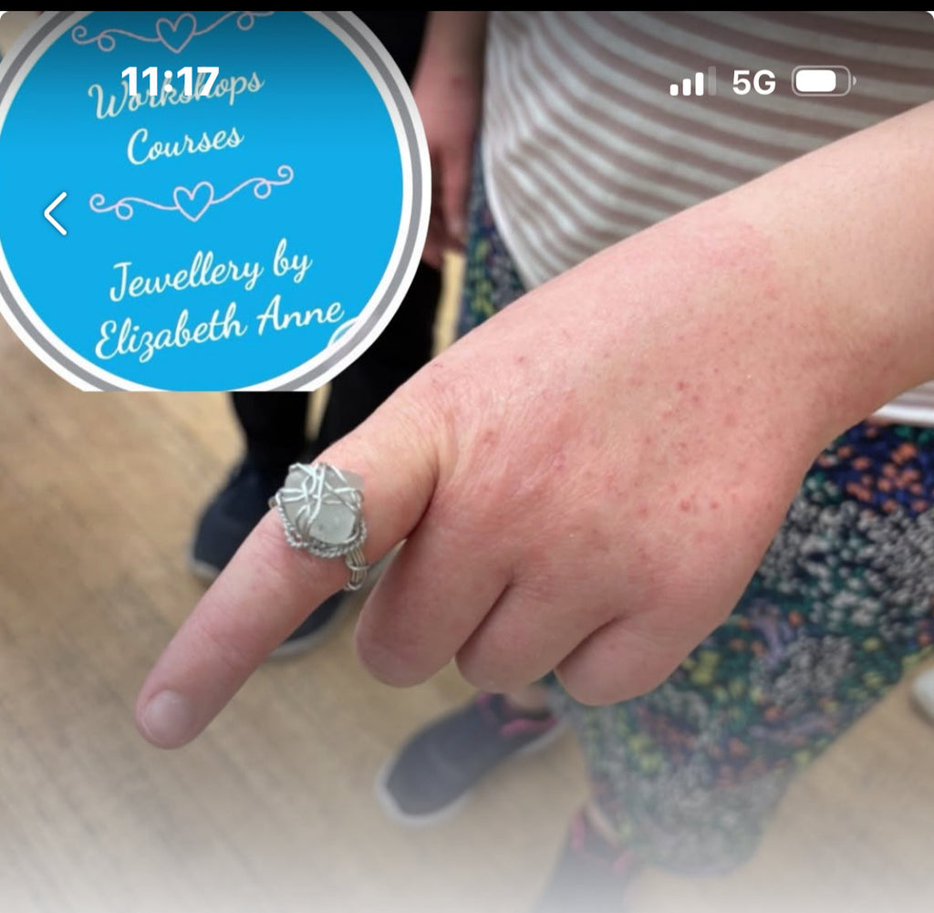 Sea Glass Wire wrap Ring Making Workshop @ Garstang Arts Centre 26.11.25 Wed 26 Nov