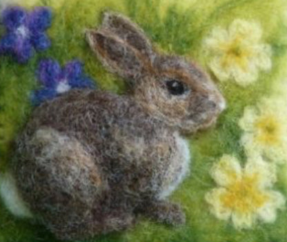 Felt n Fizz Needle Felting Easter Bunnies MONDAY 23rd MARCH 10.30am