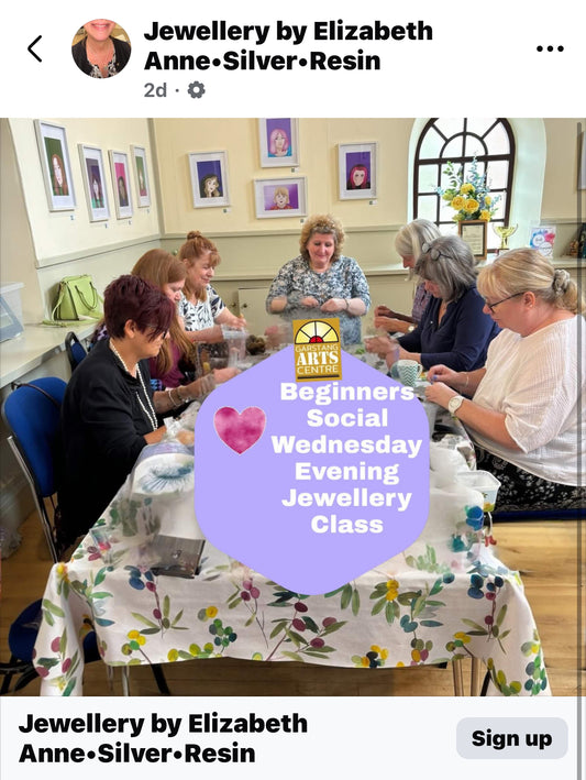 Fizz and Silver Making New Tues, Thurs, Sat evening and afternoon Short Course Botanical and Nature Silver or Resin Workshop Garstang studio