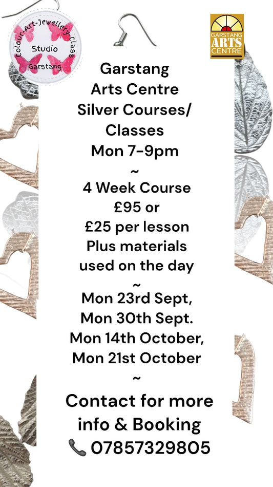 Beginners Silver Making Course Mon Sept Evening, 10% OFF With ‘Treatyourself10’