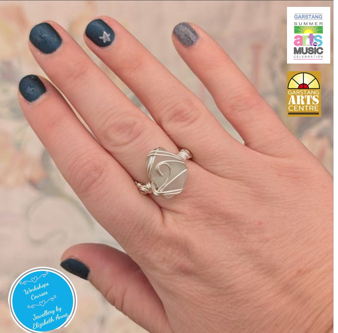 Garstang Summer Beginners Jewellery workshop Sat 30th August make a Summer Ring with Silver £15