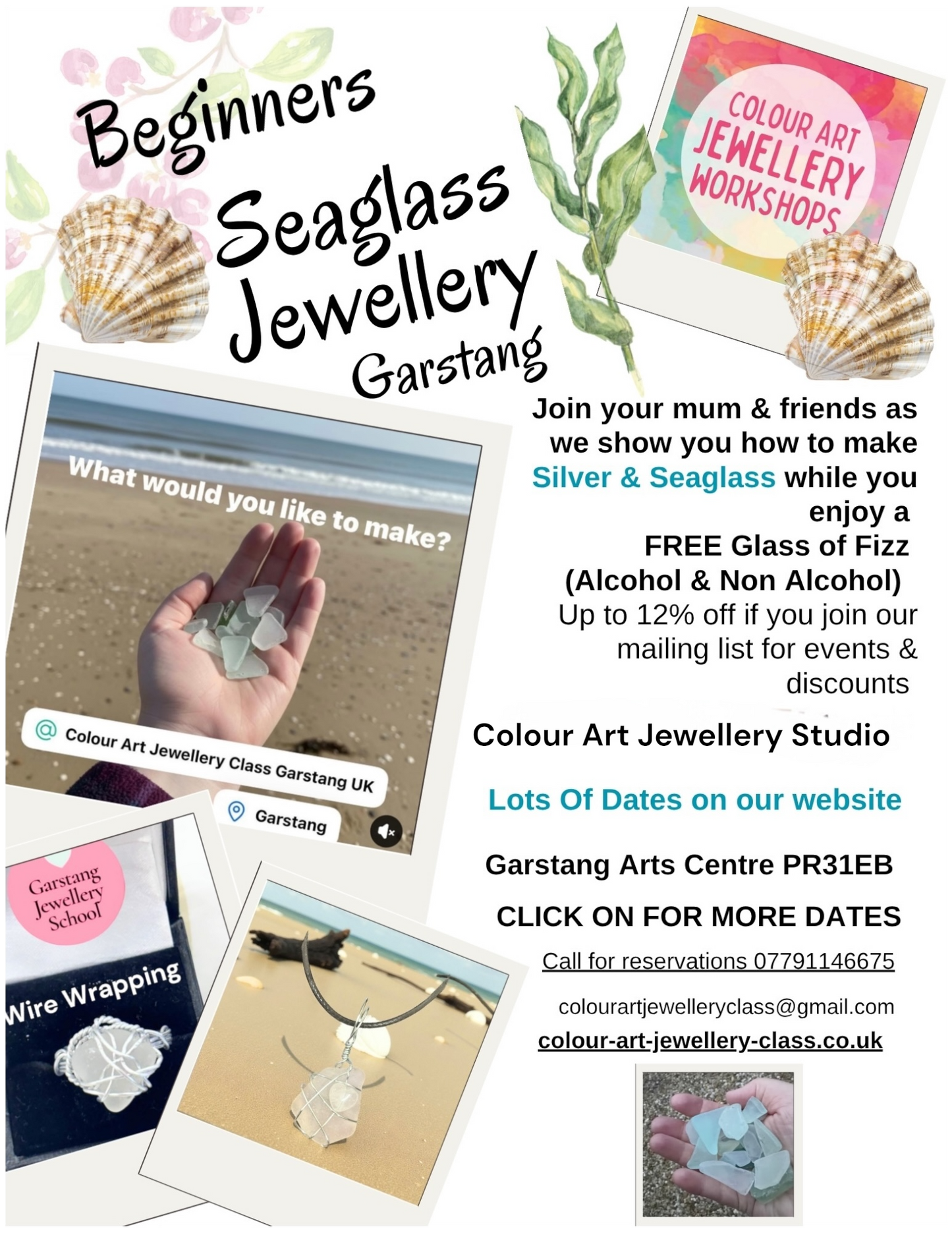 🩶 Silver & Seaglass Workshop @ Garstang