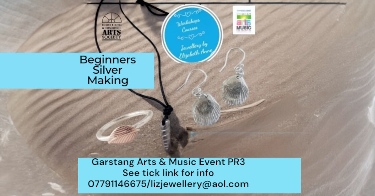 🥂New Fizz and Silver Botanical Beginners jewellery workshop and courses Dates Garstang PR3