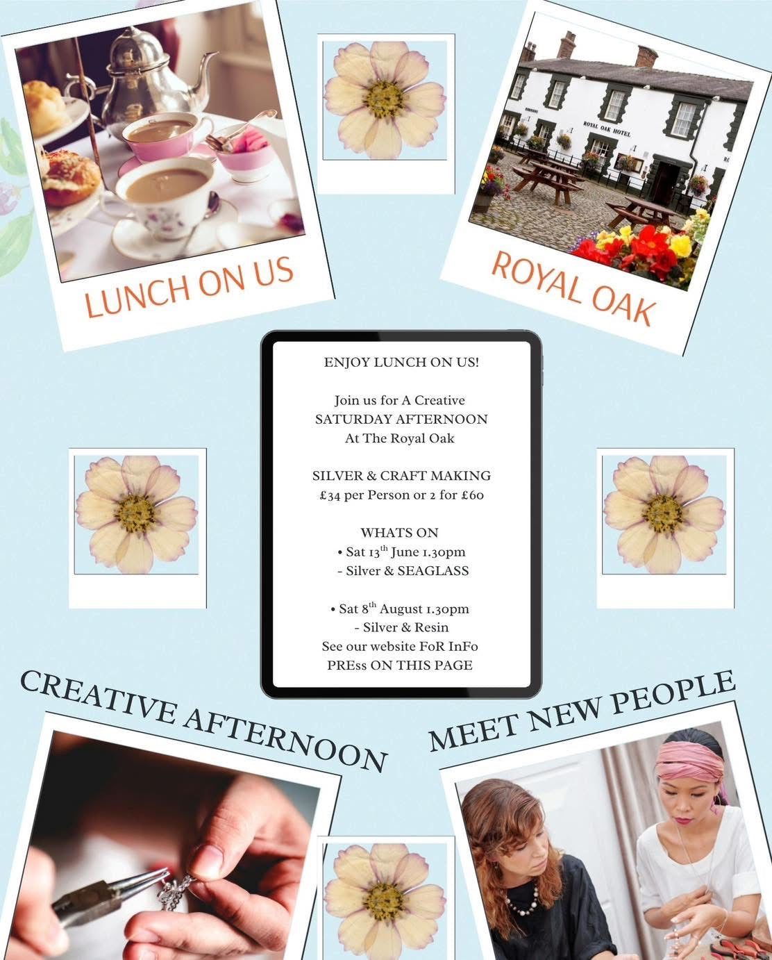 CLICK HERE👉Beginners Summer Jewellery Making and Lunch at Garstang- Royal Oak Hotel