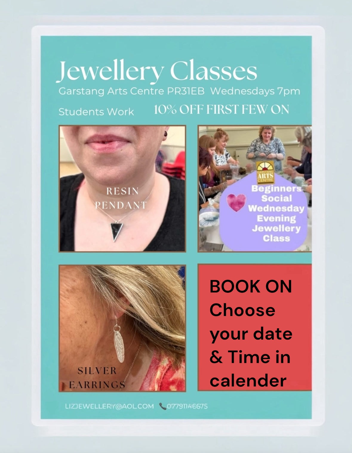 Choose Resin Pendant or Silver Earrings to make First few on gets 10% OFF