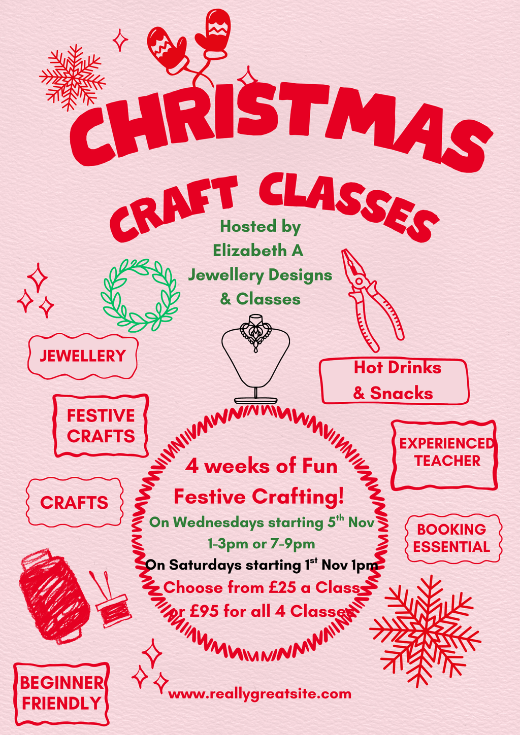 Christmas Craft Classes Nov