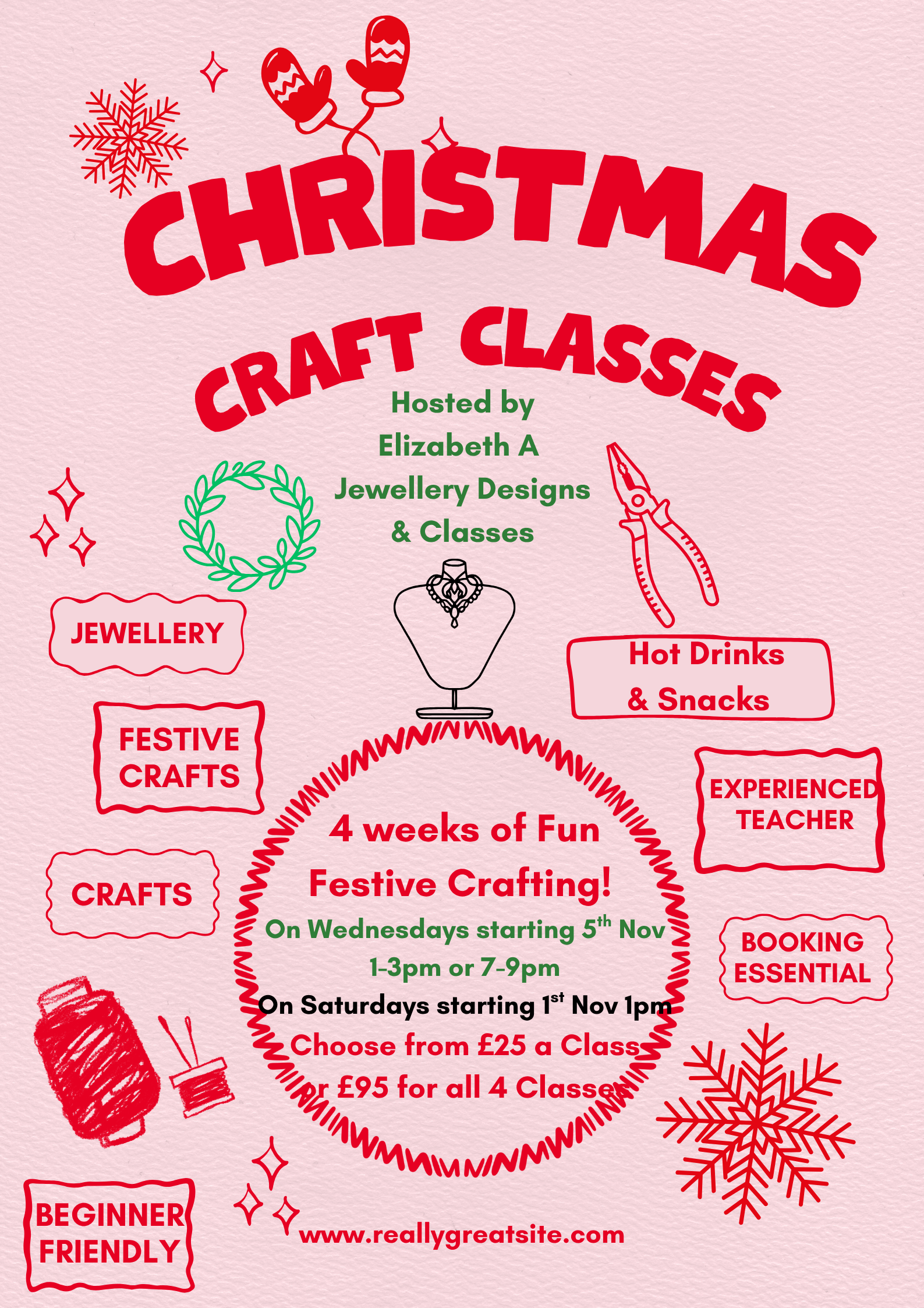 Christmas Craft Classes Nov