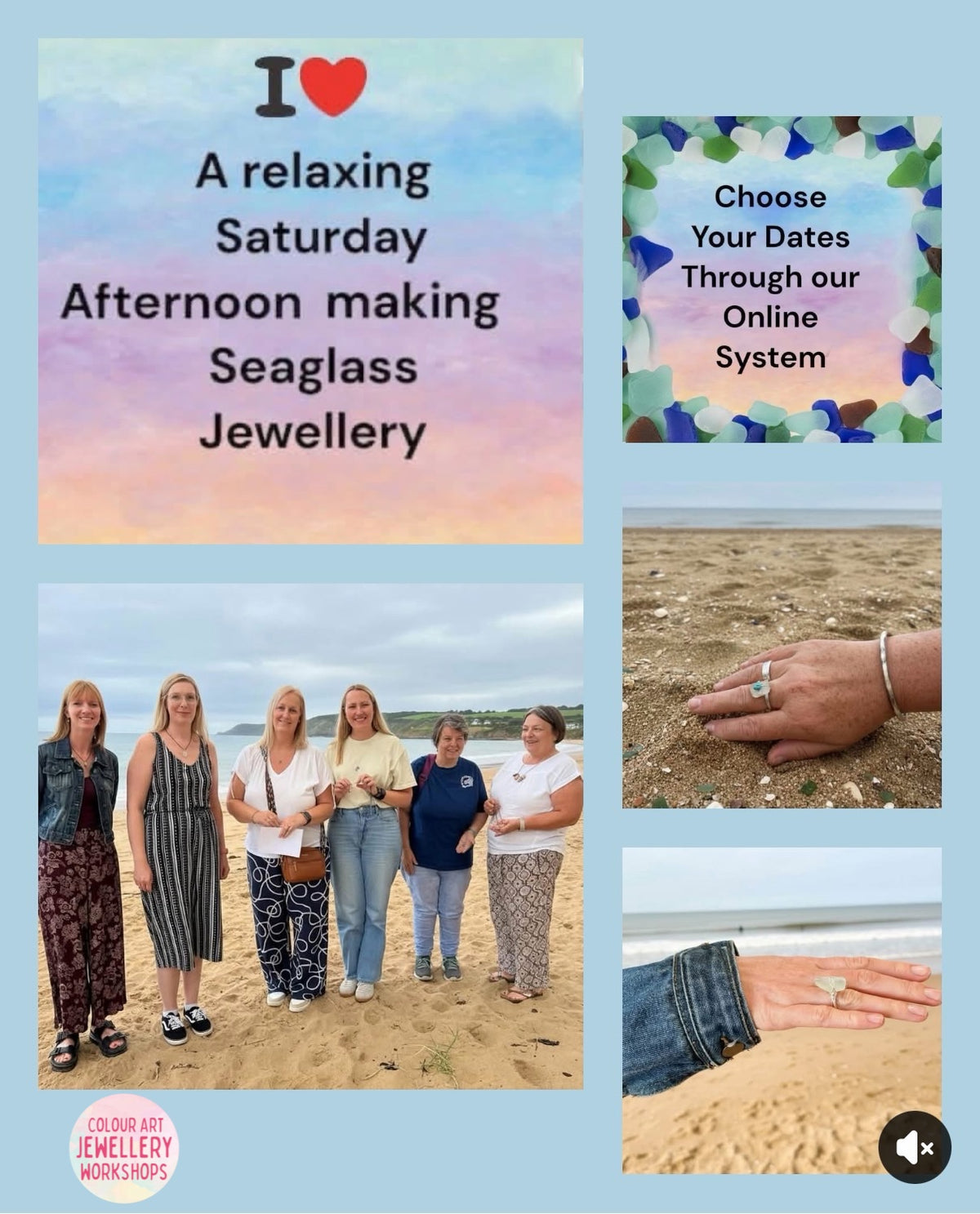 🩶 Silver & Seaglass Workshop @ Garstang