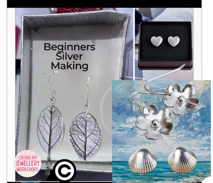 Beginners Botanical and Flora Silver Making Earrings Dates in. Calendar