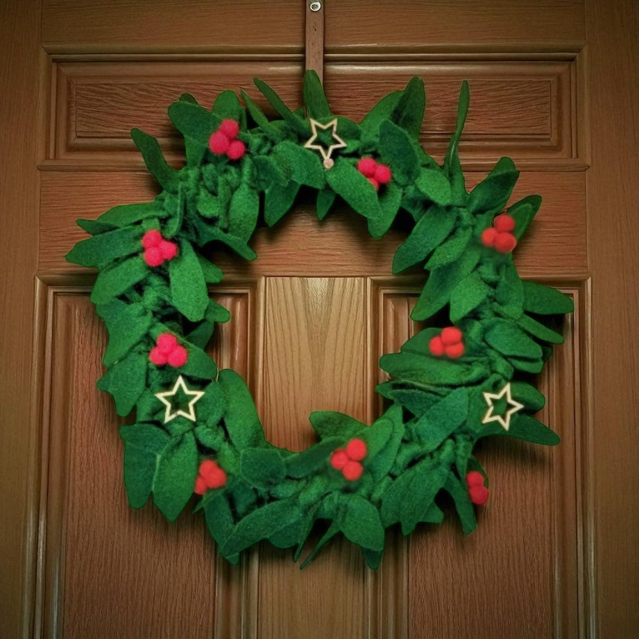 Festive Craft Needle Felt Wreath Making Workshop Christmas Dates Garstang PR3 🍷