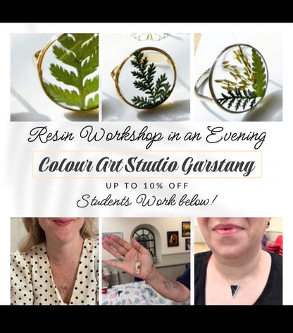 3 places left on our Silver & Resin Jewellery Workshop craft with friends or treat yourself✨