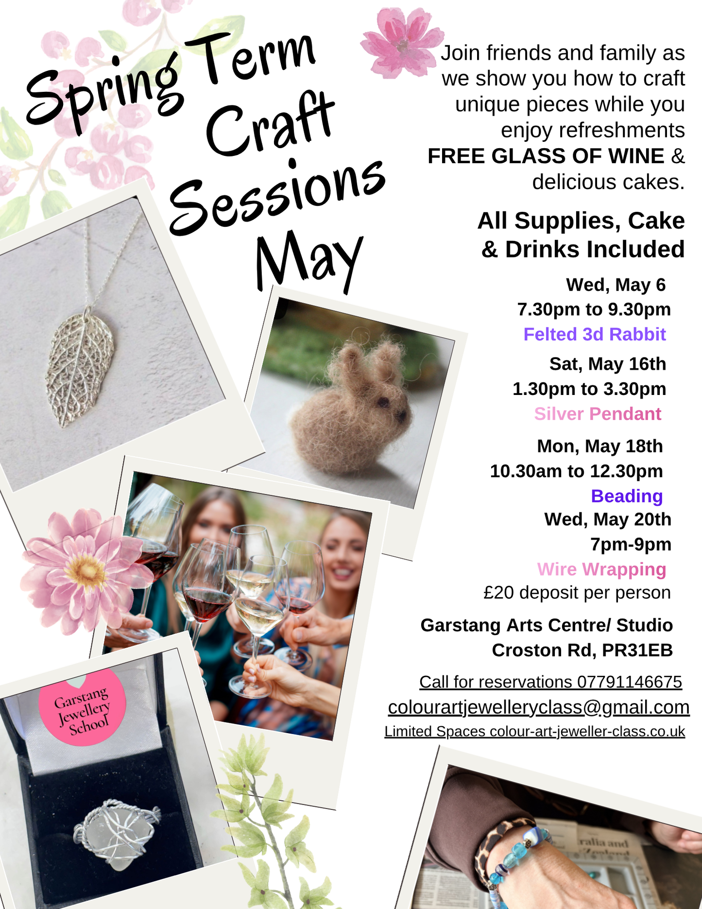 Garstang Spring Term Craft Sessions May
