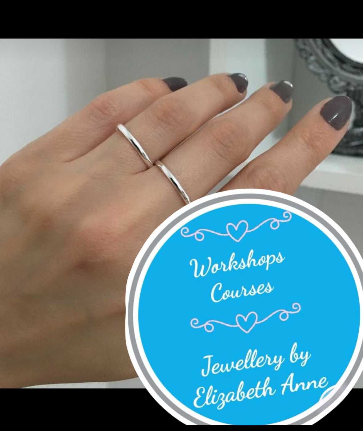 Make a Silver Skinny Stacking Ring Saturdays, Wednesdays other dates get intouch