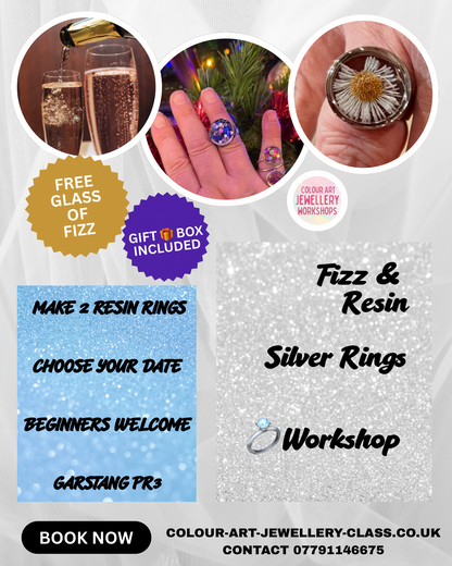 Fizz, Silver & Resin Rings Workshop – Make Two Rings | Garstang 💍💍