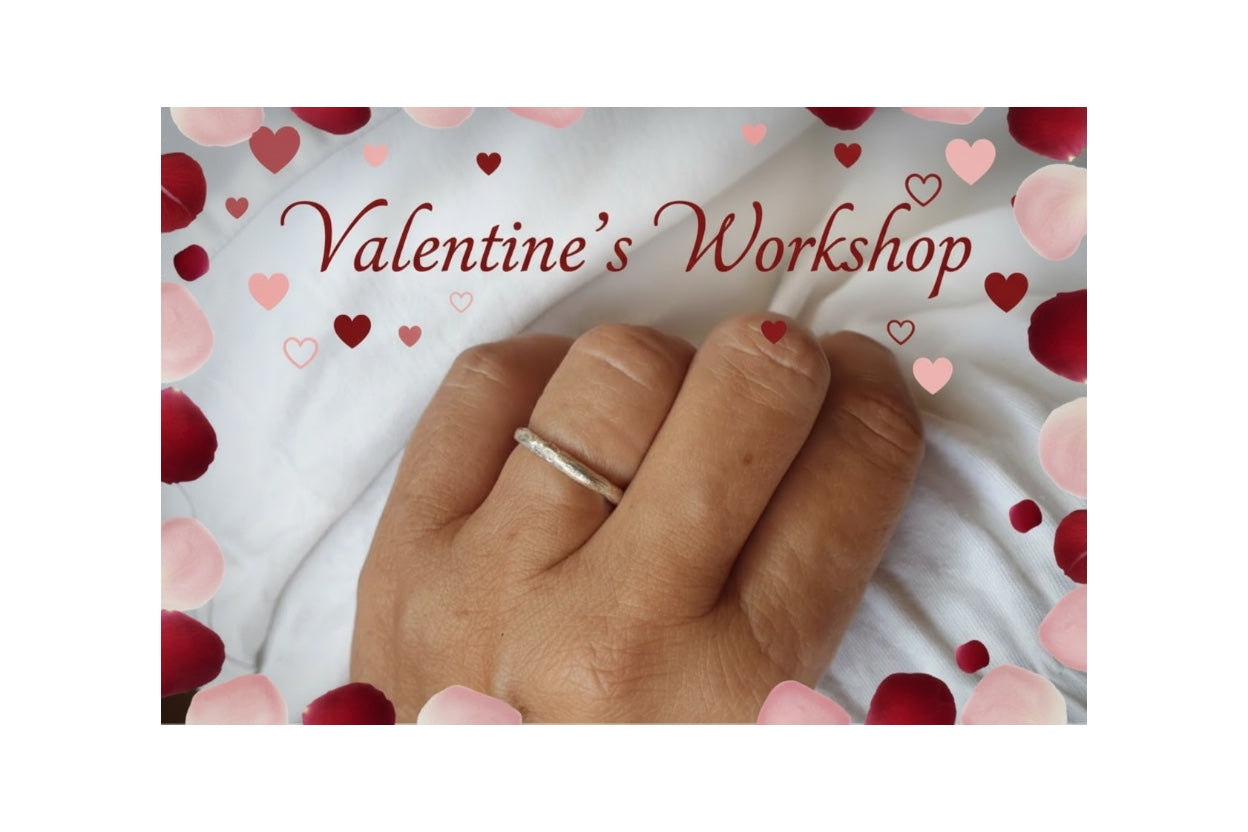 Valentines Hearts and Roses Beginners Silver workshops Garstang Make Pendants, earrings or rings and more 💖…
