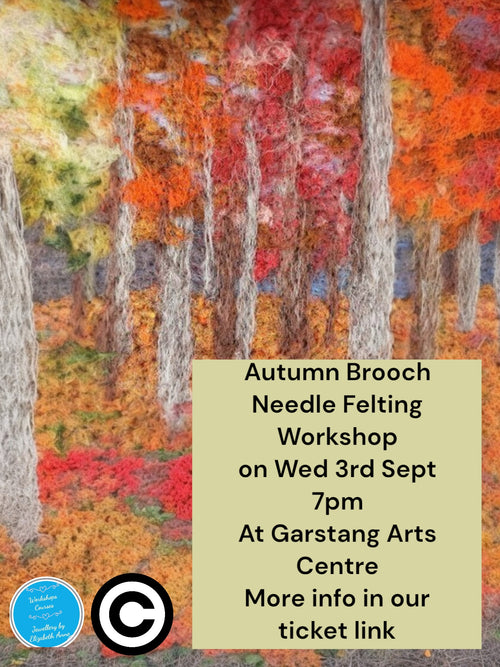 3rd Sept 2025 7pm Autumn needle felting additional workshop. With other extra dates