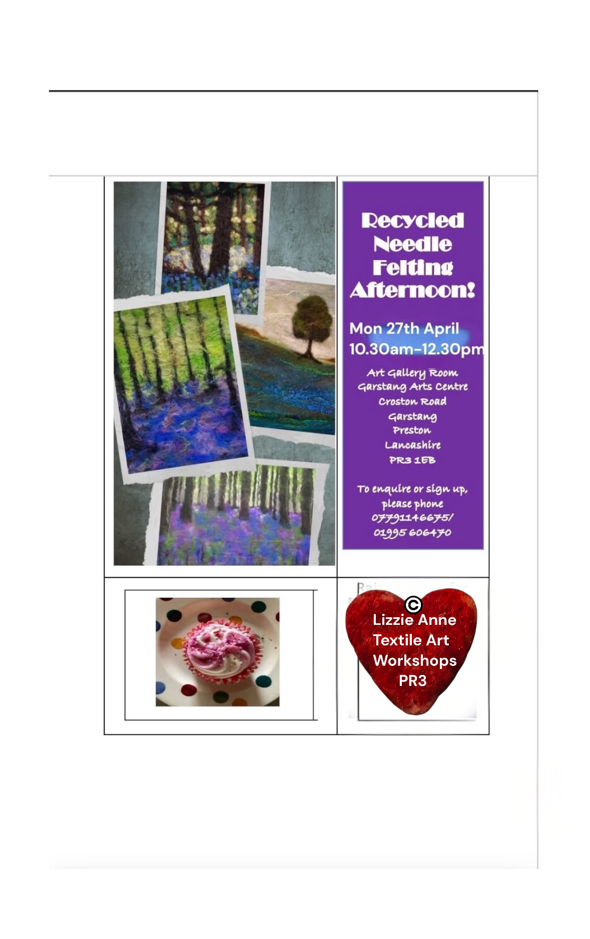 Beginners Fizz n Felting GARSTANG Bluebell Wood